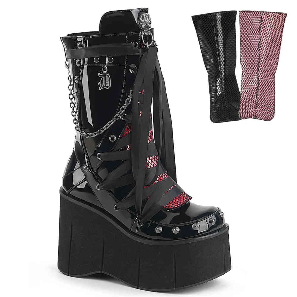 DemoniaCult - KERA-121 Platform Boots - Black